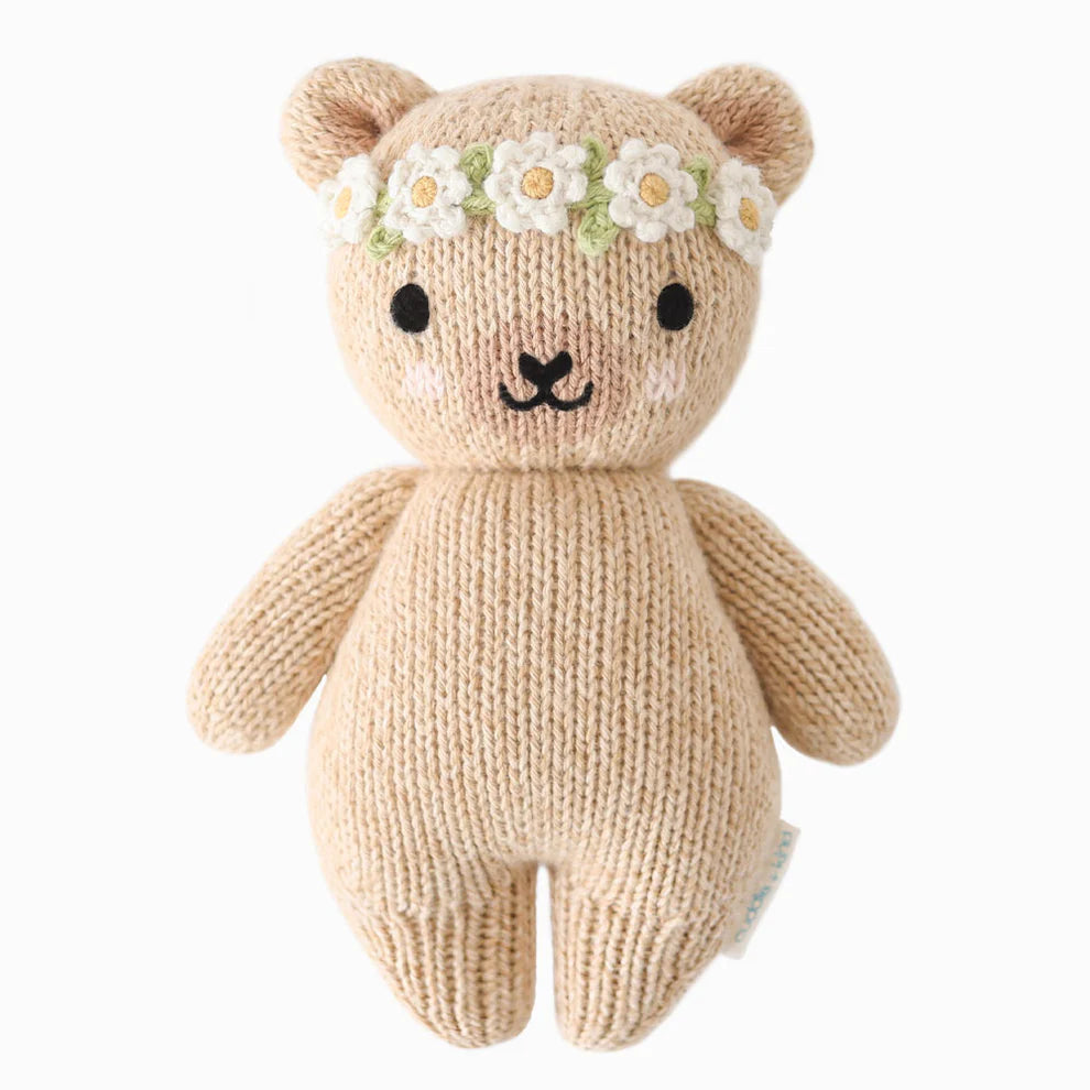 Baby Honey Bear Floral Headband