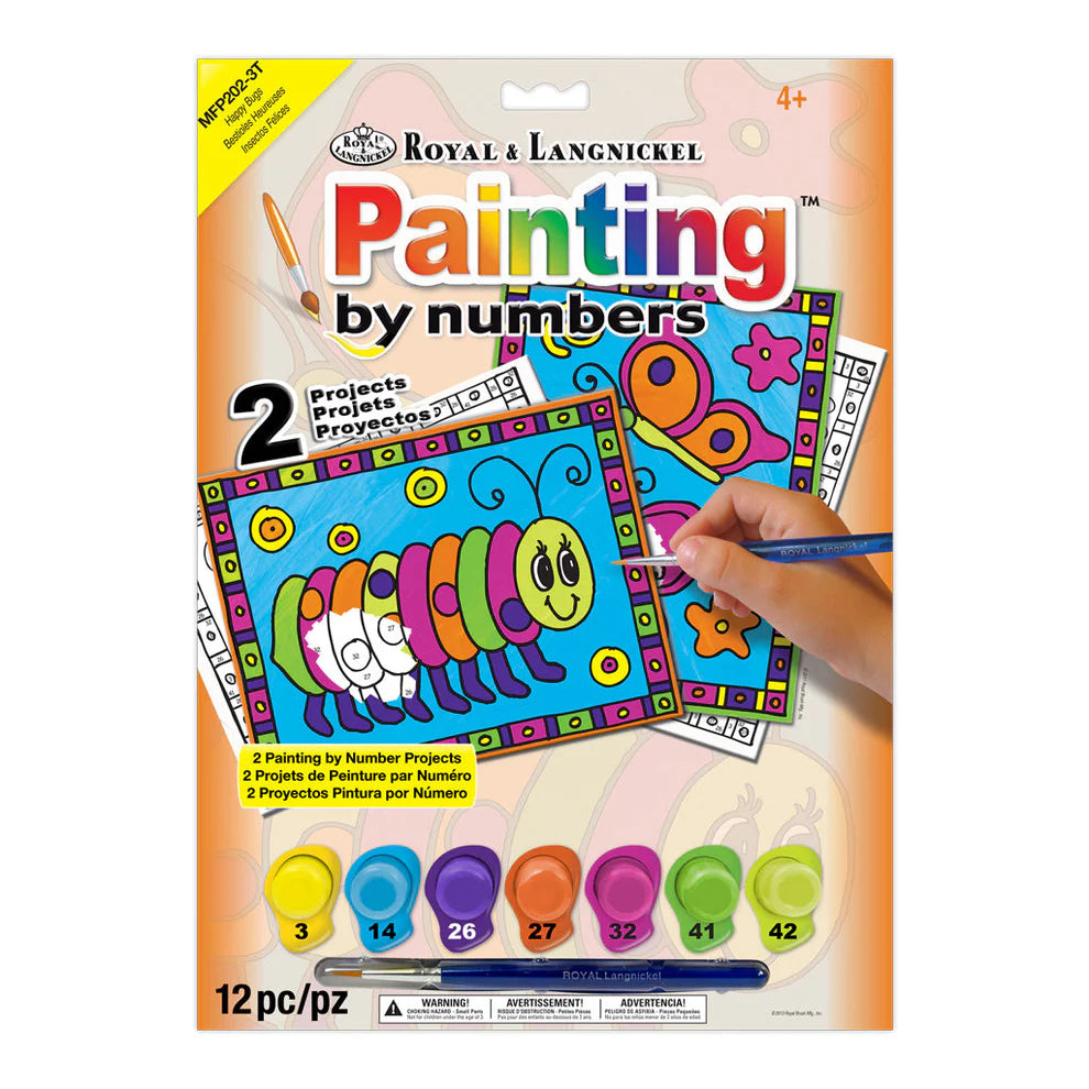 Paint By Numbers Happy Bugs