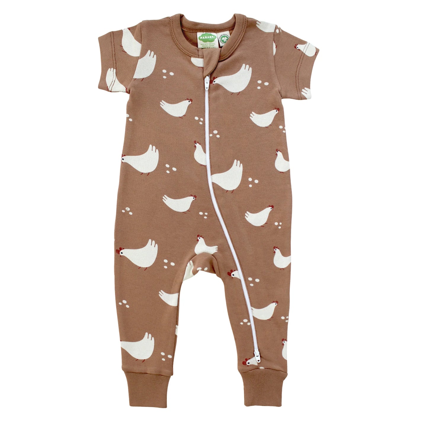 Chicken Short Sleeve Romper