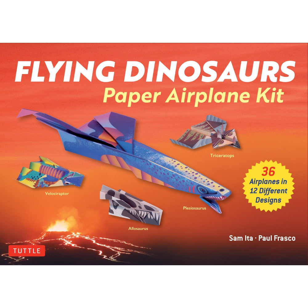 Flying Dinosaurs Paper Airplane Kit