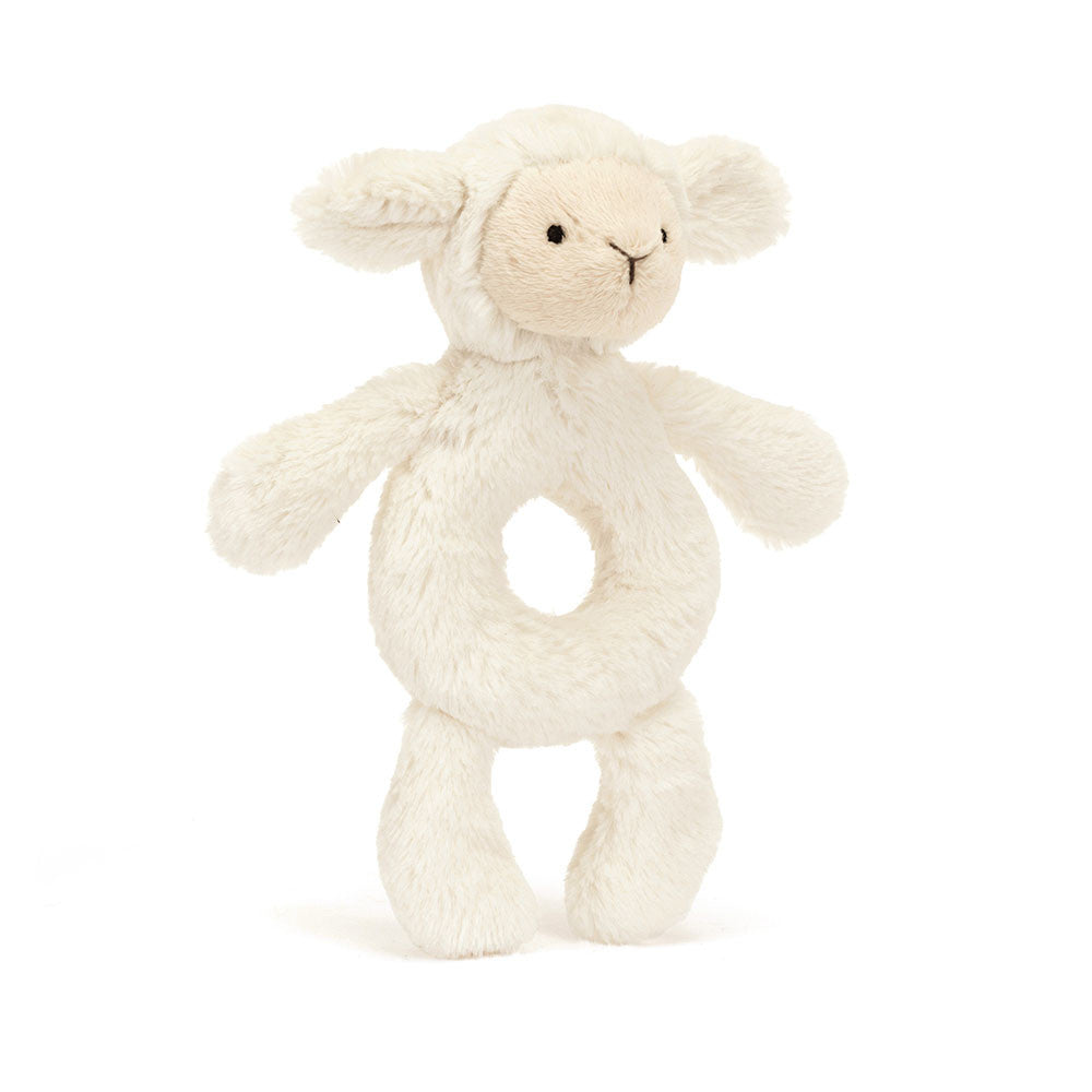 Bashful Lamb ring rattle