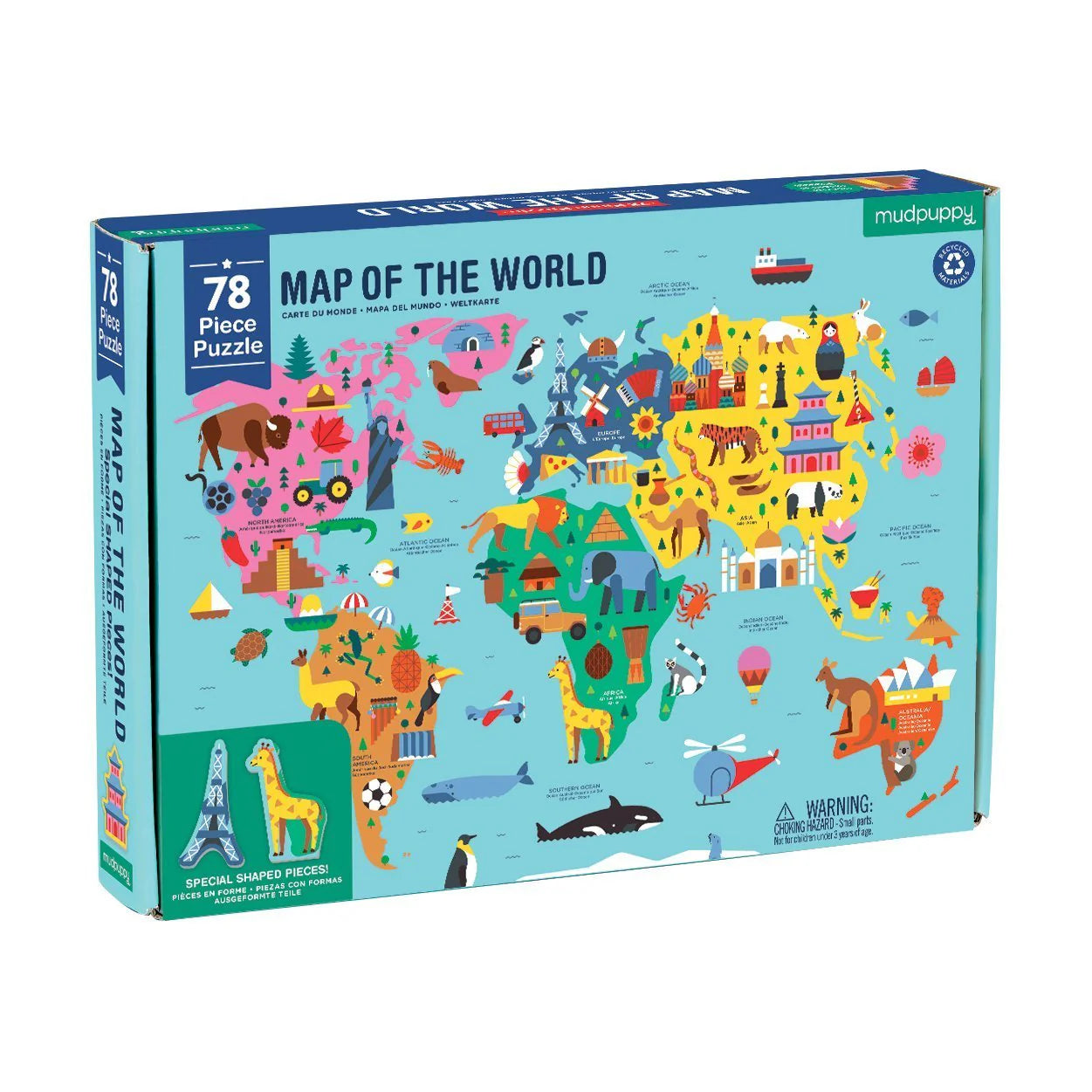 Map of the world puzzle