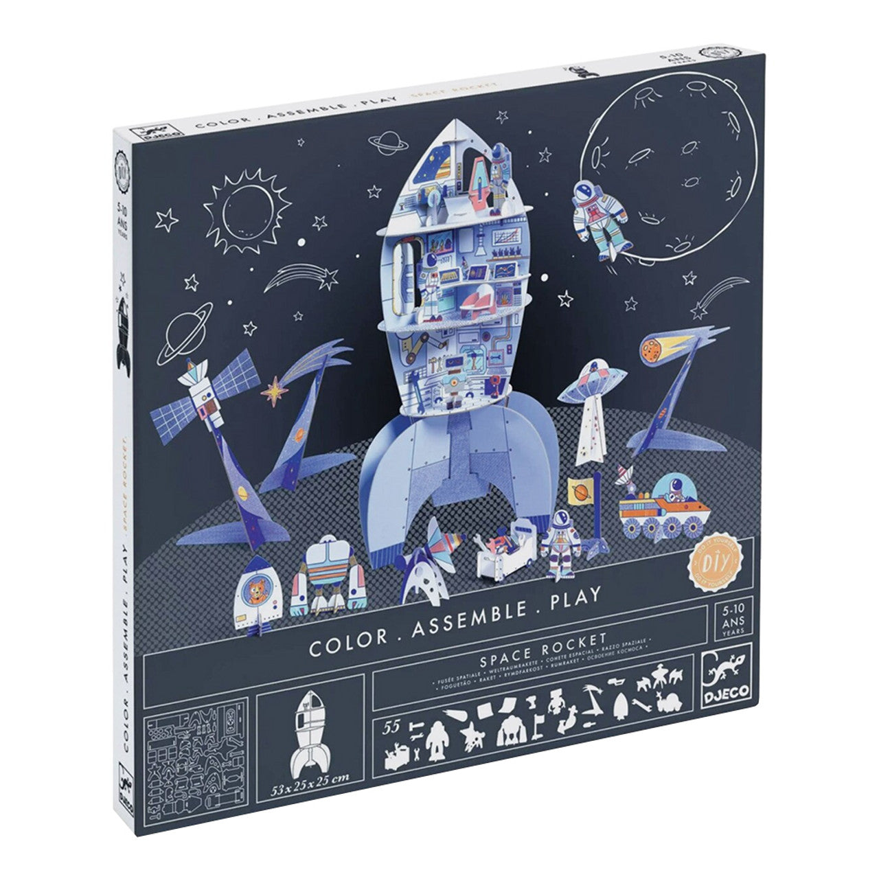 Colour Assemble Play Rocket Ship