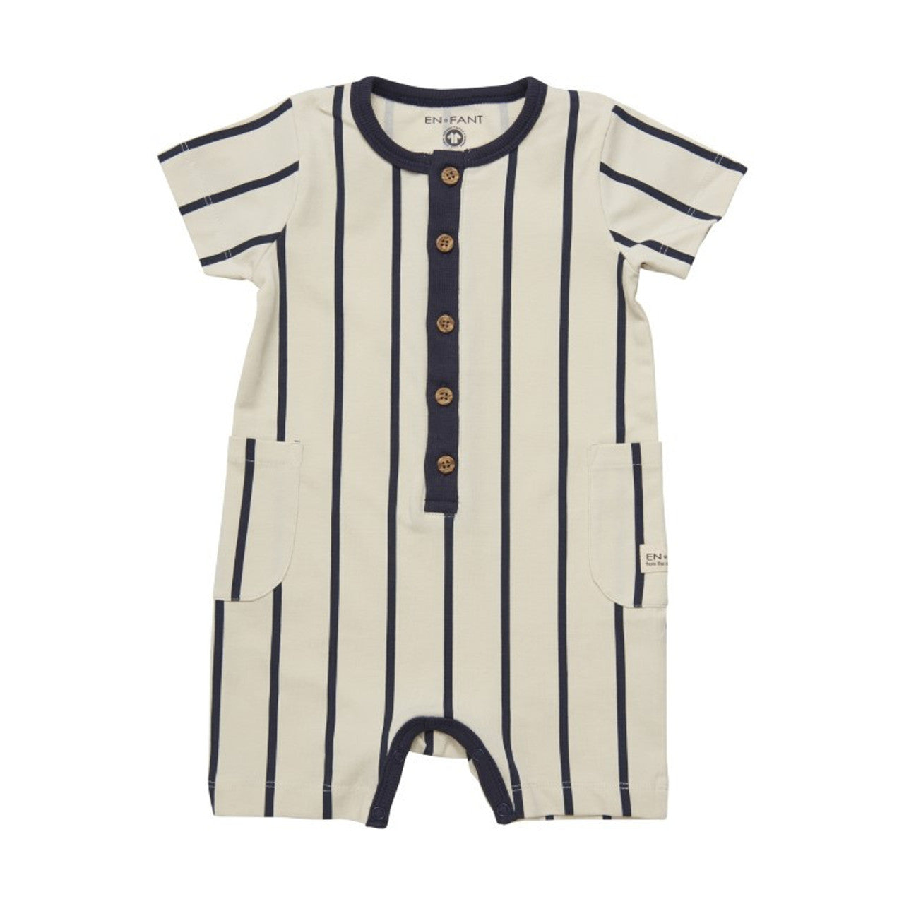 Neutral Striped Playsuit