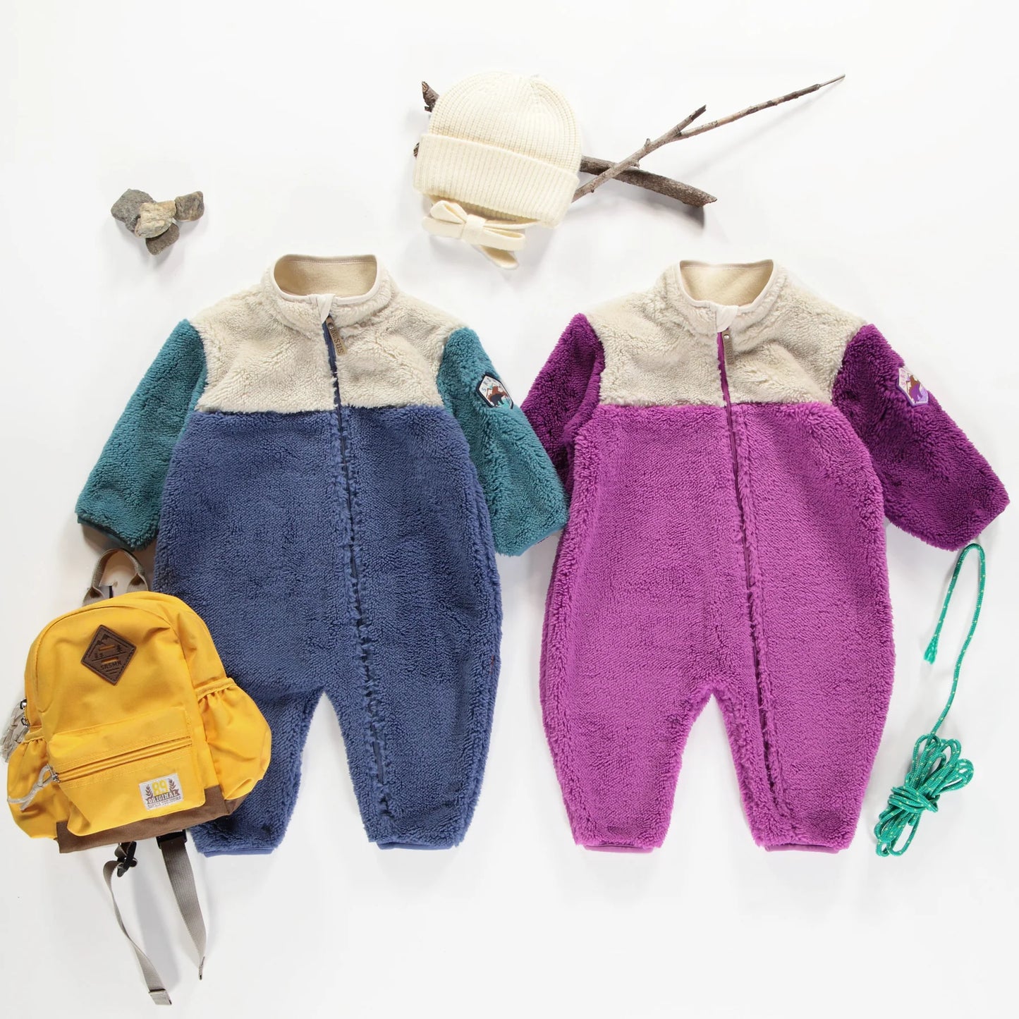 Colour Block Sherpa One Piece