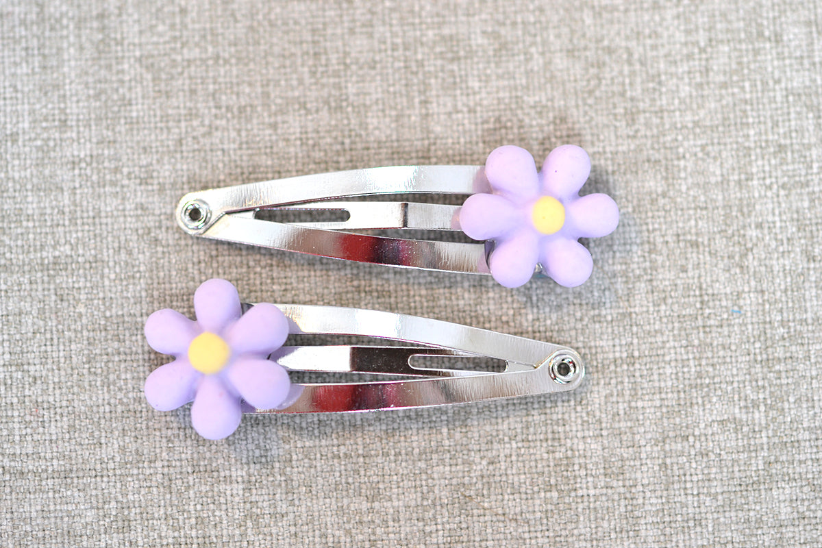 Tiny Floral Hair Clips