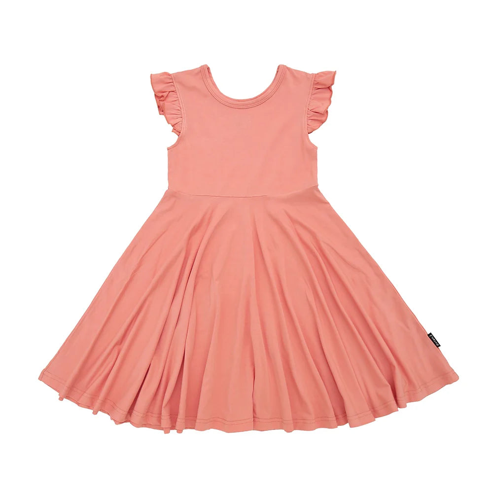 Twirl Dress Coral