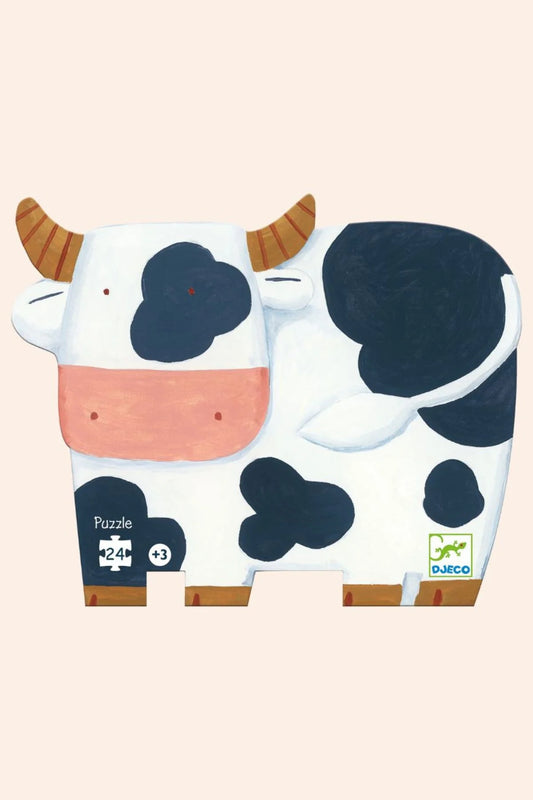 Silhouette Cow Puzzle