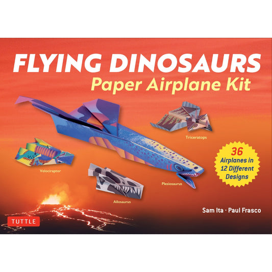 Flying Dinosaurs Paper Airplane Kit