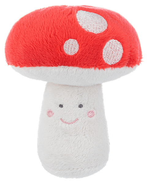 Mushroom Squeaker Rattle