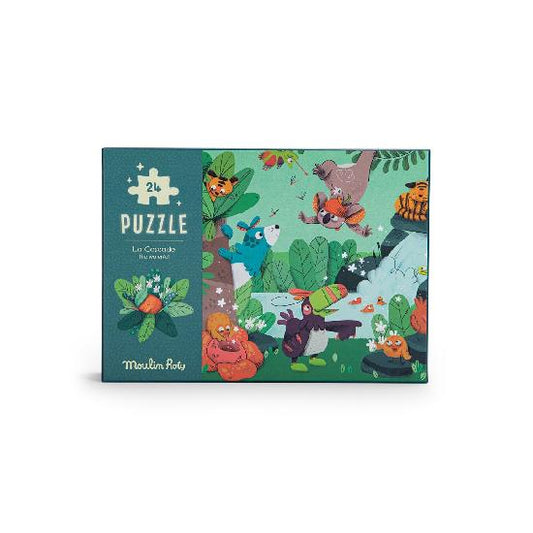 Jungle Waterfall Glow In The Dark 24 Piece Puzzle